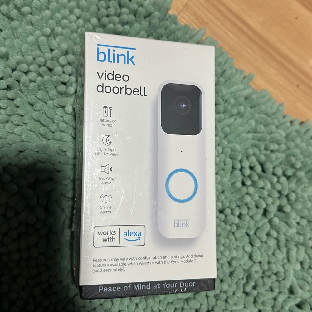 Blink Video doorbell camera with anti theft mount